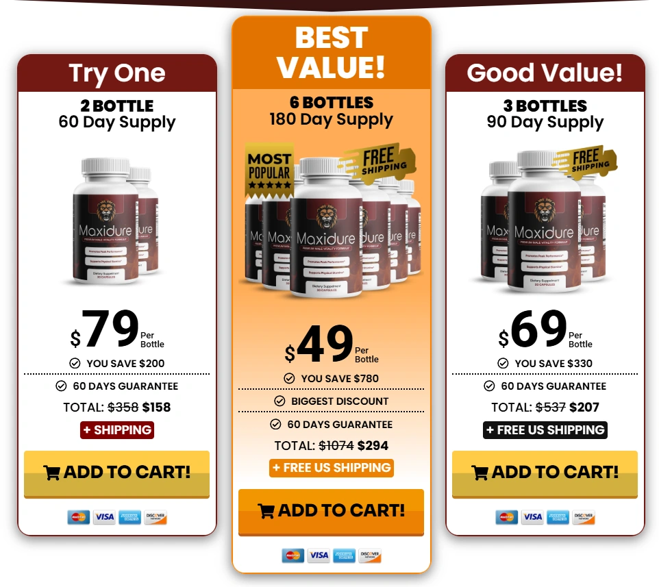 MaxiDure Pricing Details